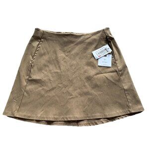 LA LA Land Creative Co Women's Beige Miniskirt Pockets Women's Medium NEW TAGS